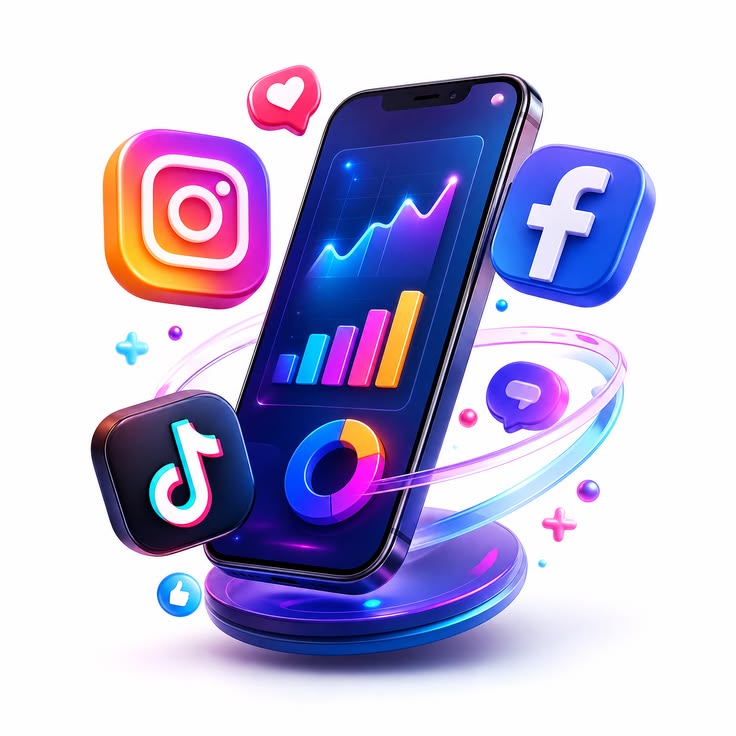 Tiktok instagram illustrator